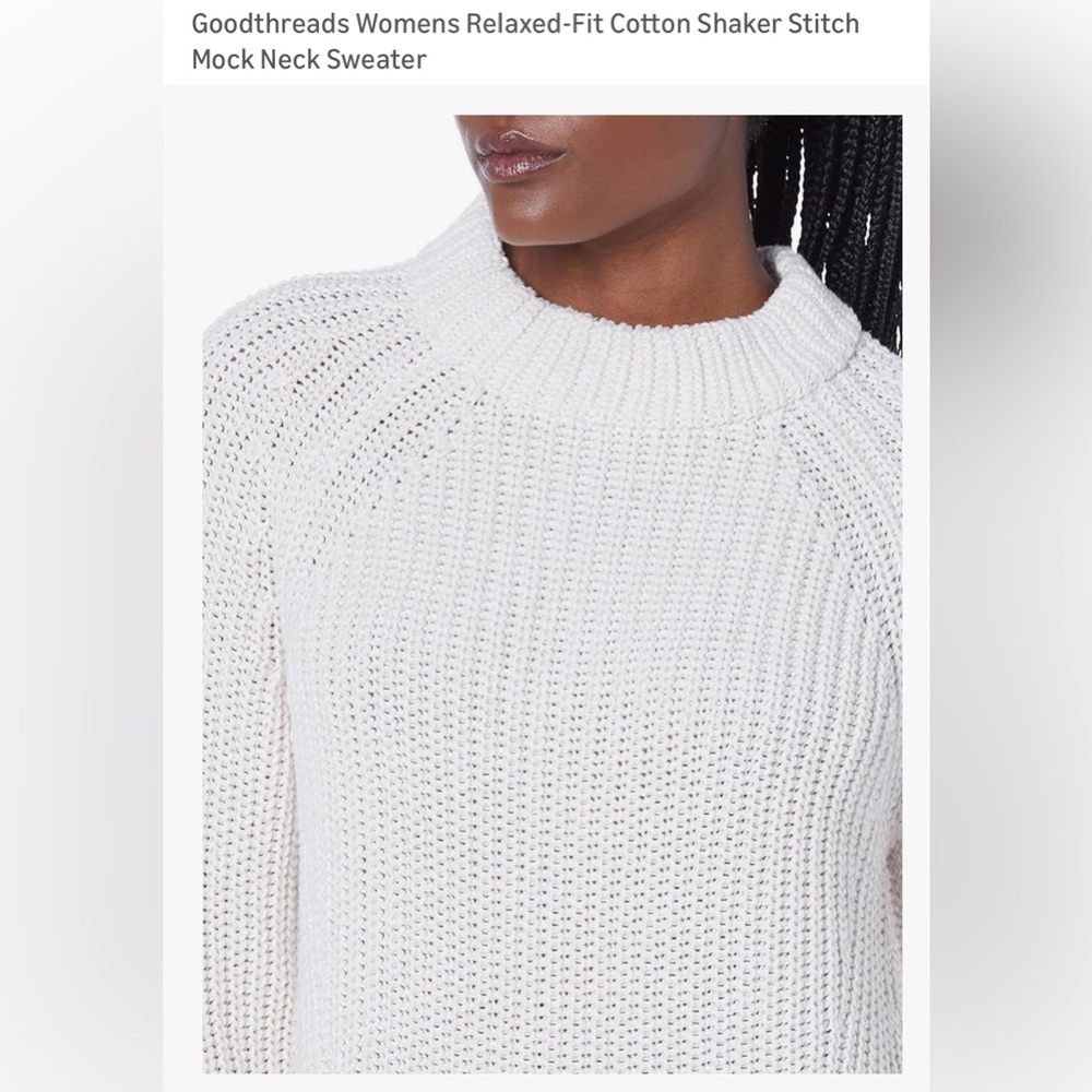 Goodthreads Women's Heather Grey Cowl Neck Sweater